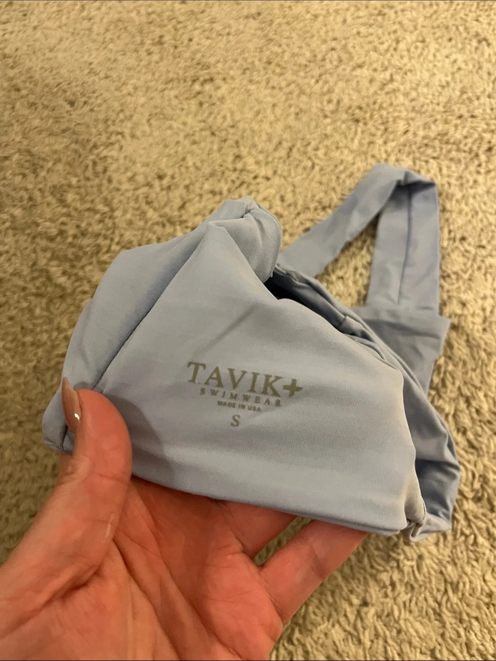 Tavik Powder Blue Square Crop Tank